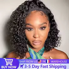 Afro Kinky Curly Headband Wigs 180% Density Human Hair Wig Glueless Headband Kinky Curly Wig For Black Women Remy Jarin Hair